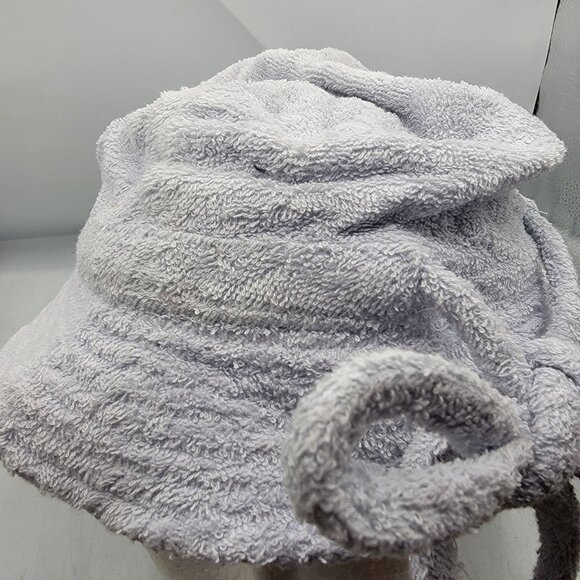 Levis Terry Cloth Womens Gray Bucket Hat With Bow Home Relax Casual Home - Picture 5 of 9